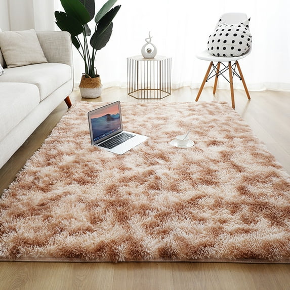 SAYFUT 5 Sizes 6 Colors Large Fluffy Tie Dye Area Rugs Soft Shaggy Carpet Floor Rugs for Living Room Bedroom Decor,Child and Girls Shaggy Furry Floor Carpet Nursery Rugs Modern Indoor Home Decorative