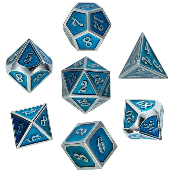 SAYFUT 7 Pcs Polyhedral Dice Double Colors Polyhhedral Game Dice for for RPG Dungeons and Dragons Pathfinder with Storage Box