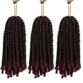 thumbnail image 1 of SAYFUT 8 Inch Spring Twist Crochet Braiding Hair Extensions Ombre Color Hair 3 Packs Synthetic Short Bomb Pigtail Spring Twist Mini Passion Twist Fluffy Twist Crochet Braids Hair, 1 of 7