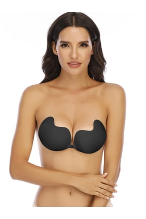Adhesive Bra Push up Strapless Backless Nude Invisible Bra for Women Reusable with Drawstring-Upgrade Style