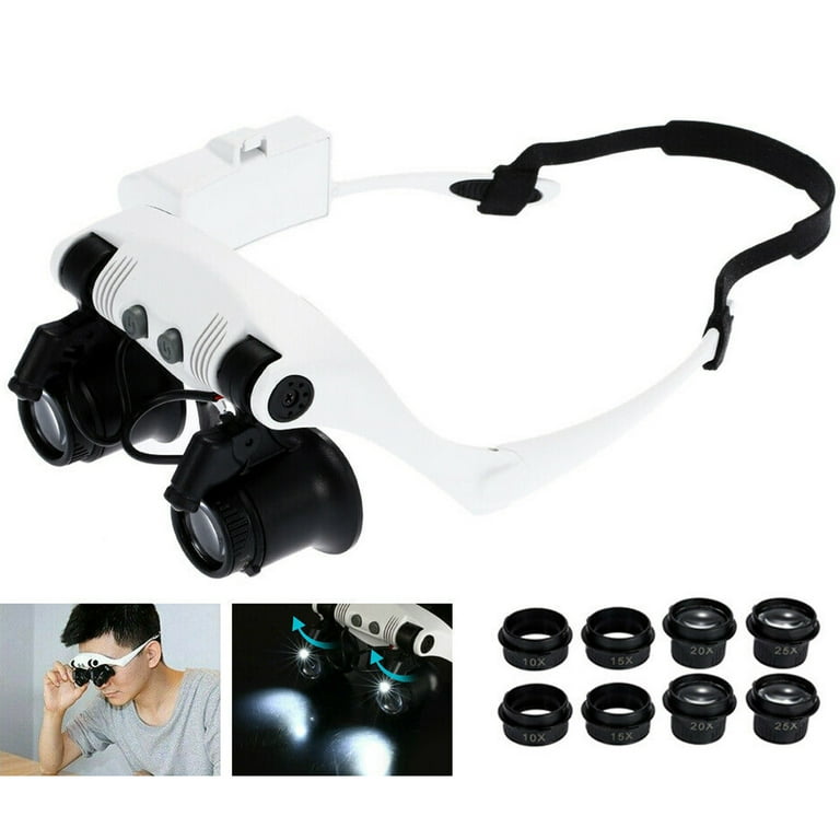 10x Illuminated Jewelry Hands-Free Double Loupe 10x Illuminated Jewelry Hands-Free Double Loupe