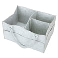 thumbnail image 1 of SAYFUT Baby Diaper Caddy, Diaper Tote Organizer, Nursery Storage Bin, Portable Car Storage for Diapers Wipes and Toys, Grey/ Black/ Coffee/ Brown/ Yellow, 1 of 5