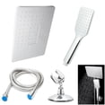 thumbnail image 1 of SAYFUT Bathroom Luxury Rain Mixer Shower Combo Set Wall Mounted Rainfall Shower System, 1.5M Hose, Chrome Plated ABS, 1 of 6