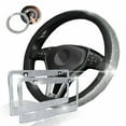 thumbnail image 1 of SAYFUT Bling Set Steering Wheel Cover License Plate Frame Ignition Sticker, 1 of 8