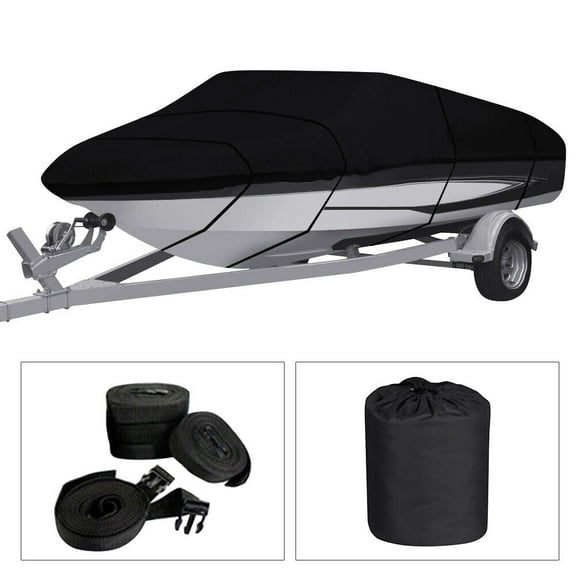 SAYFUT Boat Cover Heavy Marine Grade Polyester Canvas Trailerable Waterproof