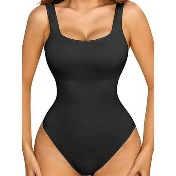 SAYFUT Bodysuit for Women Tummy Control Seamless Tops Compression Butt Lifting Shapewear Bodysuits