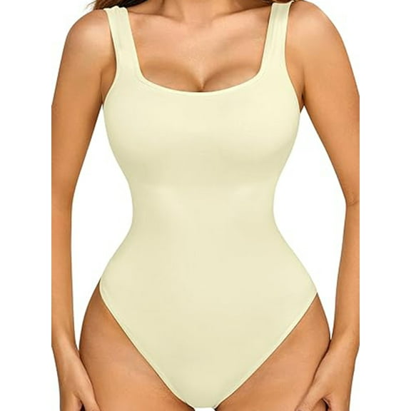 SAYFUT Bodysuit for Women Tummy Control Seamless Tops Compression Butt Lifting Shapewear Bodysuits