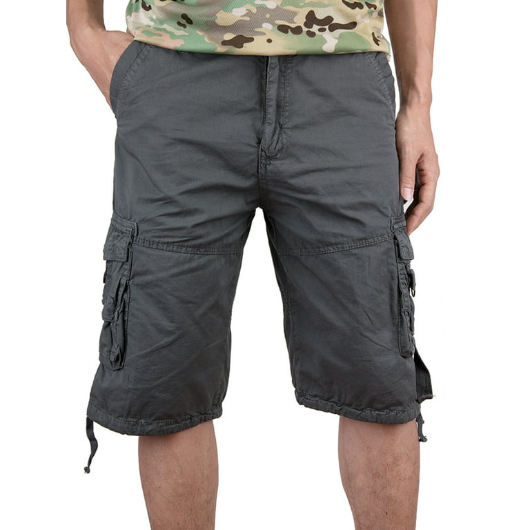 SAYFUT Boy's Fashion Cargo Shorts Side Pocket Comfortable Basic Casual  Belted Ripstop Short 