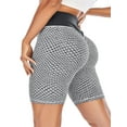 thumbnail image 1 of SAYFUT Butt Lifting Yoga Shorts for Women High Waisted Tummy Control Workout Shorts Textured Biker Beach Hot Pants, 1 of 6