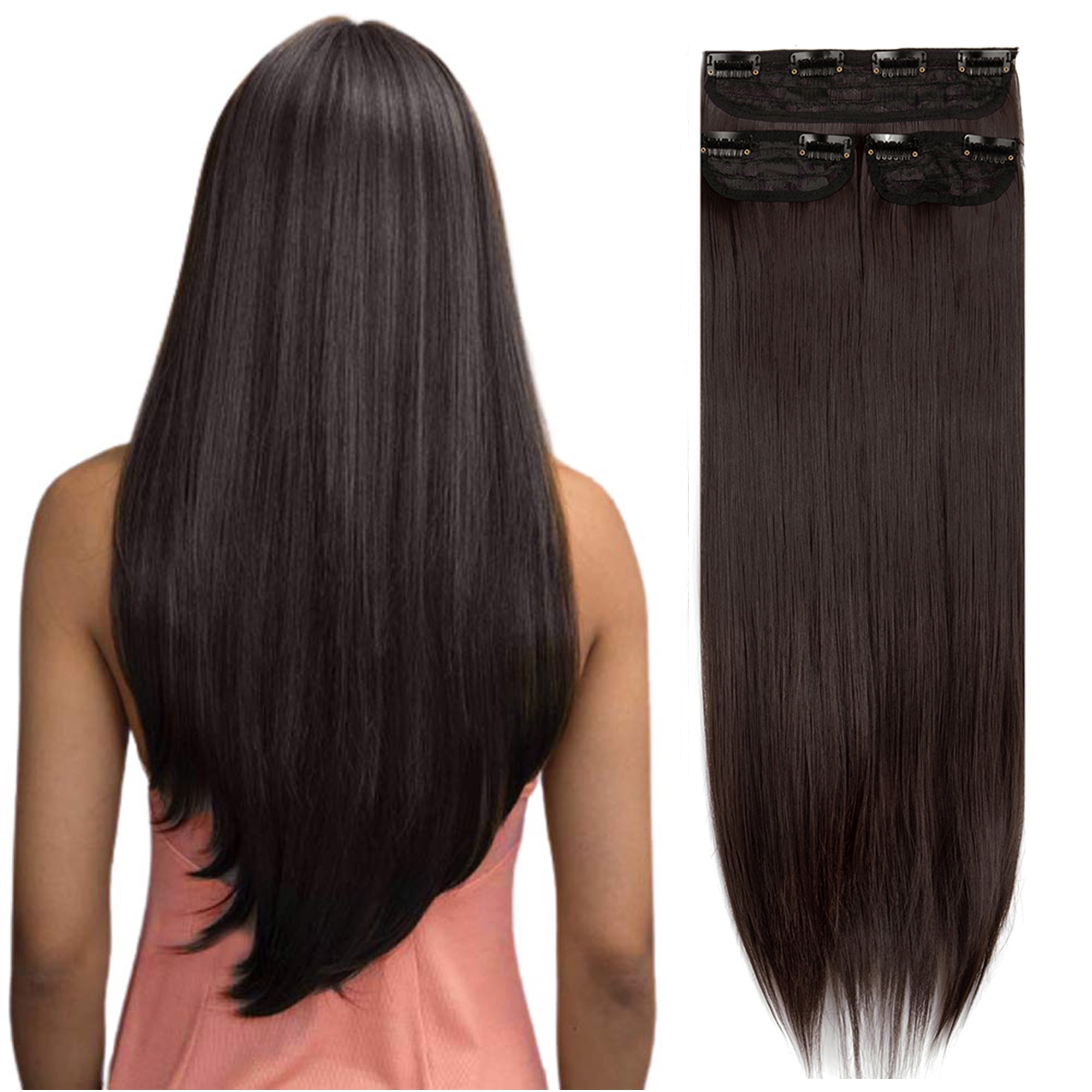 SAYFUT Clip in Extensions Ponytail Long Soft Silky Natural Straight ...