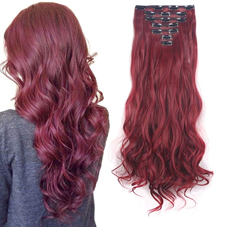 SAYFUT Clip in Hair Extensions 7Pcs 16 Clips 24 Inch Double  display picture 2