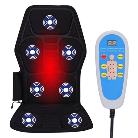 SAYFUT Electric Body Massage Mat, Back Massage Chair Pad, 3D Deep Kneading Back Neck Massage Chair Pad Seat for Muscle Soreness Pain Relief, Cushion Massager for Car Home Office, 8 Modes 3 Intensity