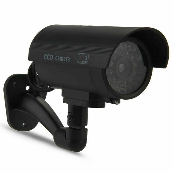 SAYFUT Fake Security CCTV Camera Simulation Monitor with LED Flashing Light, Outdoor and Indoor Dummy Camera Use for Homes & Business