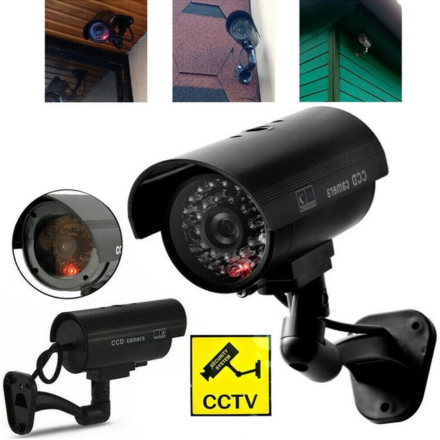 Security Flashes SAYFUT Fake Security Camera Detection Warning Light Flashes Like Real ...