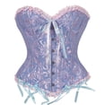 thumbnail image 1 of SAYFUT Fashion Women's Jacquard Overbust Corset Intimates Lace-up Busiter Shapewear, 1 of 1