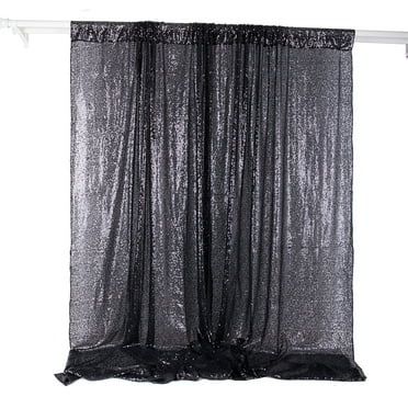 SAYFUT Gold/ Silver Glitter Sequin Curtains Backdrops Drapes 4ft x 6 ft Party Photography Background Baby Shower Party Decorations