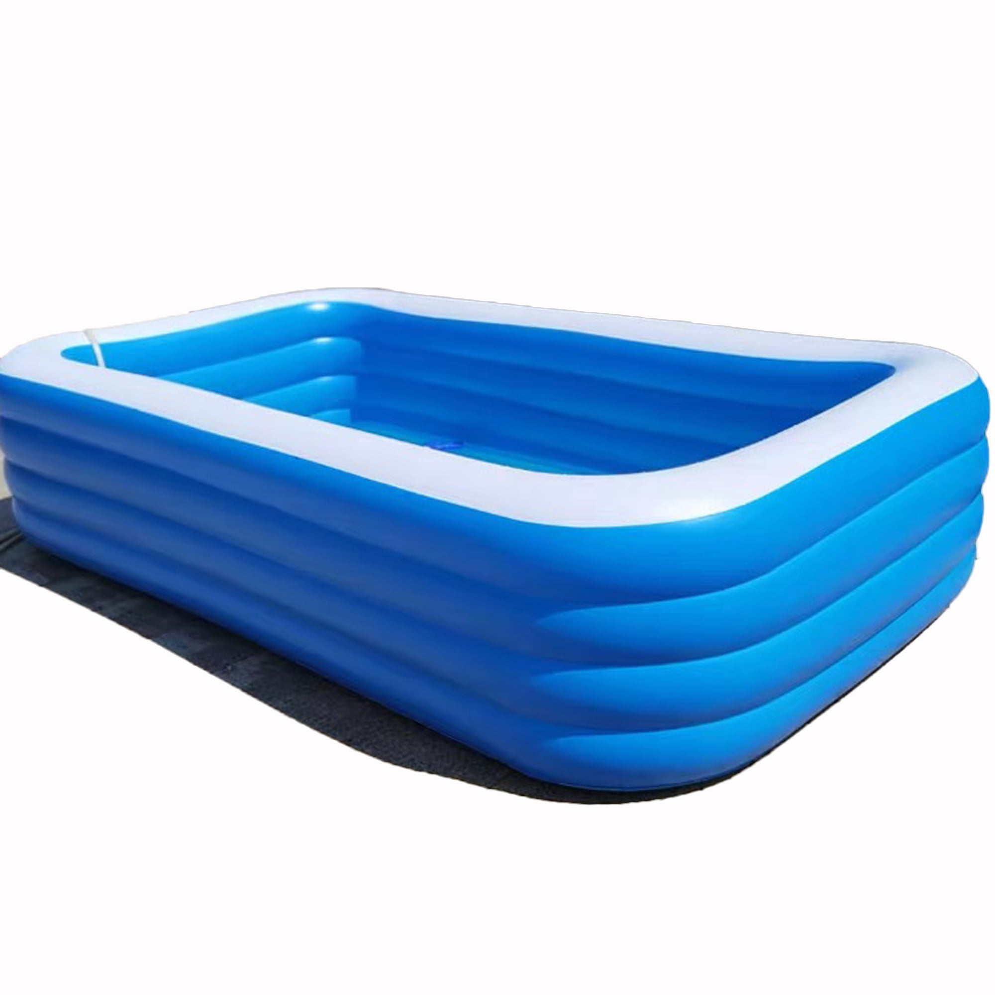 SAYFUT Inflatable Dinosaur Pool for Kids kid pool 102" X63" Indoor&Outdoor Kids Swimming for Ages 2+ Blue