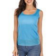 thumbnail image 1 of SAYFUT Lace Chiffon Sleeveless Shirt Tank Top Casual Blouse Womens Plus Size Sleeveless Tops Ladies Vest Slouchy Tank Tops S-3XL, Black/Pink/Purple/Blue, 1 of 7