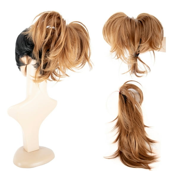 SAYFUT Ladies Synthetic Short Curly Amazing Shape Claw Clip Ponytail Pony Tail Hair Extension