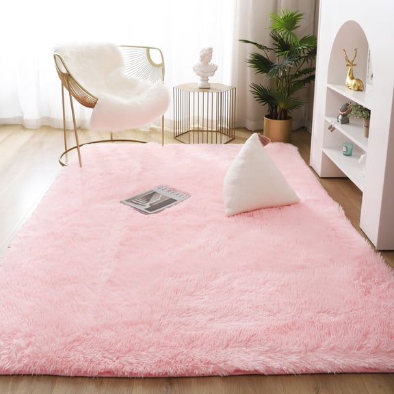 SAYFUT Large Fluffy Floor Tie Dye Area Rug, Soft Plush Shag Rugs Anti-Skid Rug Living Room Bedroom Home Floor Mat,60*120cm/ 122*183cm/ 152*243cm/ 183*274cm/ 200*305cm