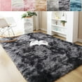 thumbnail image 1 of SAYFUT Large Tie Dye Area Rug, Soft Silky Smooth Carpet Fluffy Tie Dye Area Rug for Home Kids Bedroom Dormitory Decor Chair Cover Seat Pad Sofa Bedside Anti-Slip Shaggy Throw Rug, 5 Sizes 6 Colors, 1 of 5