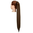 thumbnail image 1 of SAYFUT Long Straight Clip in Ponytail Extension,20/28 Inch Wrap Around Drawstring Pony Tail Hair Extension Synthetic Hairpiece Hair Piece for Women (1B#140-160g), 1 of 8