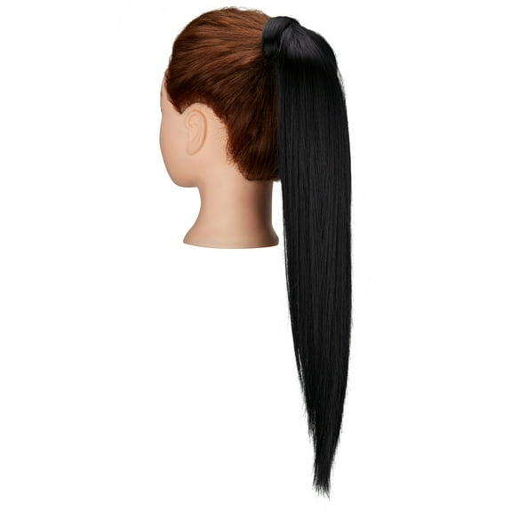 SAYFUT 20" Hairpiece Ponytail Extension Clip in Wrap around Long Straight Ombre Ponytail Hair Extensions Hairpieces, Sandy blonde mix bleach blonde