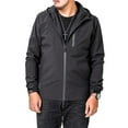 thumbnail image 1 of SAYFUT Men's Big And Tall Zipper Shell Windbreaker Jacket with Hooded Jackets, 1 of 8