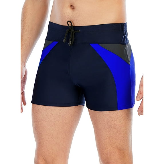SAYFUT New Swim Jammers for Men Boy's Quick Dry Print Panel Jammer Swimsuit Swim Trunks Swim Breathable Athletic Short