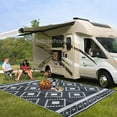 thumbnail image 1 of SAYFUT Patio Mat Outdoor Rug Patio Deck RV Reversible Area Rug Camping Floor Mat, 1 of 8