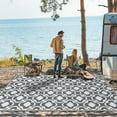 thumbnail image 1 of SAYFUT Patio Mat Outdoor Rug Patio Deck RV Reversible Area Rug Camping Floor Mat, 1 of 7