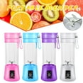 thumbnail image 1 of SAYFUT Portable Electric Juicer Cup, USB Rechargeable Personal-size Blender Used at Home And Outdoor, With 380ml High Borosilicate Glass Cup With 6 blades, 1 of 6