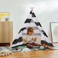 thumbnail image 1 of SAYFUT Portable Girls Boys Teepee Tent Kids Play Tent House With Floor Mat For Children, 1 of 8