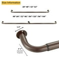 thumbnail image 1 of SAYFUT Pro Energy Saving Wrap Around Black Out Return Window Curtain Metal Rod Set, 1 of 5
