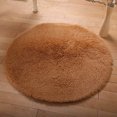 thumbnail image 1 of SAYFUT Round Rugs Super Soft Indoor Carpet Modern Area Rugs Fluffy Living Room Carpets Comfy Bedroom Home Bathroom Rugs Decorate Floor Brown Grey PiSAYFUT White, 1 of 3