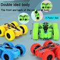 thumbnail image 1 of SAYFUT Set of 4 Friction Powered Car Toys Set, Double-sided Stunt Flip Inertia Car, Push and Go Toy Cars for Toddlers,Powered Pull Back Toys Vehicle 360 Rotation,Gifts for 3 4 5 6 7 8 + Year Old Boy, 1 of 7