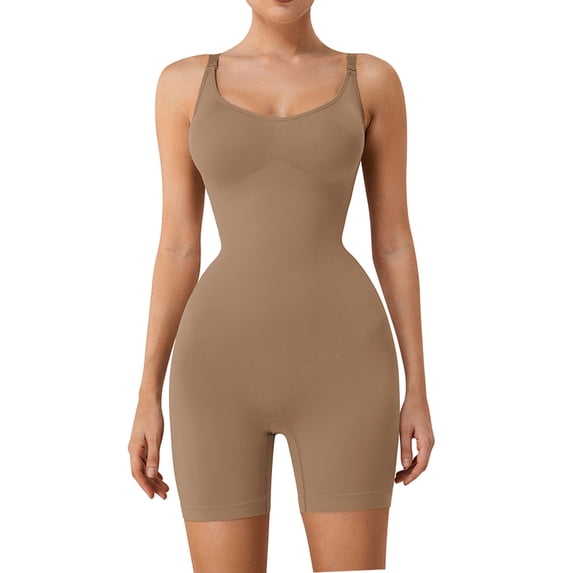 SAYFUT Shapewear for Women Tummy Control Bodysuit Mid Thigh Butt Lifter Body Shaper Shorts