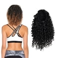 thumbnail image 1 of SAYFUT Short Afro Curly Ponytail Hair Piece for Women Ponytail Extension Afro Puff Drawstring Ponytail Clip In Hair Extensions Drawstring Curly Ponytail (1b/27#), 1 of 8