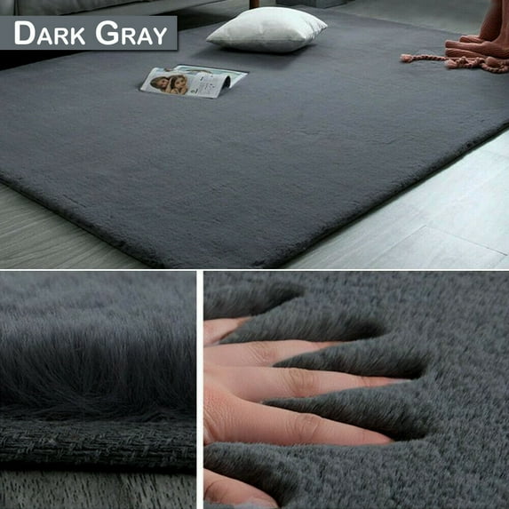 SAYFUT Soft Fluffy Rugs Anti-Skid Shaggy Area Rug Dining Room Home Bedroom Floor Mat