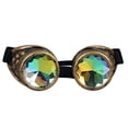 thumbnail image 1 of SAYFUT Steampunk Goggles Motorcycle Glasses Rainbow Kaleidoscope Festival Goggles Biker Vintage Outdoor, 1 of 5