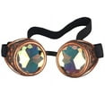 thumbnail image 1 of SAYFUT Steampunk Goggles Motorcycle Glasses Rainbow Kaleidoscope Festival Goggles Biker Vintage Outdoor, 1 of 6