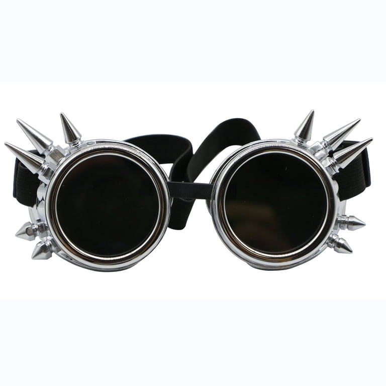SAYFUT Sunglasses New Studded Steampunk Round Goggles Gothic  display picture 1