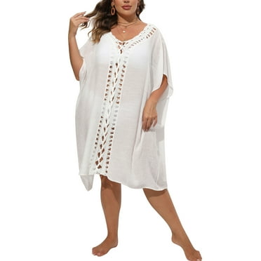 SAYFUT Swimsuit For Women Cover Up Shirt Swimsuit Beach Bikini Beachwear Bathing Suit Loose Dress Swim Tops