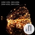 thumbnail image 1 of SAYFUT USB String Lights, 32ft/ 65ft, 100/ 200 LED Copper Wire Lights,Waterproof Solar Christmas Lights with 8 Lighting Modes for Tree Garden Patio Wedding Xmas Party, 1 of 5