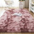 thumbnail image 1 of SAYFUT Ultra Soft Modern Shag Area Rugs Fluffy Living Room Carpet Comfy Bedroom Home Decorate Floor, 60''x95.7'', Pinkish Purple, 1 of 5