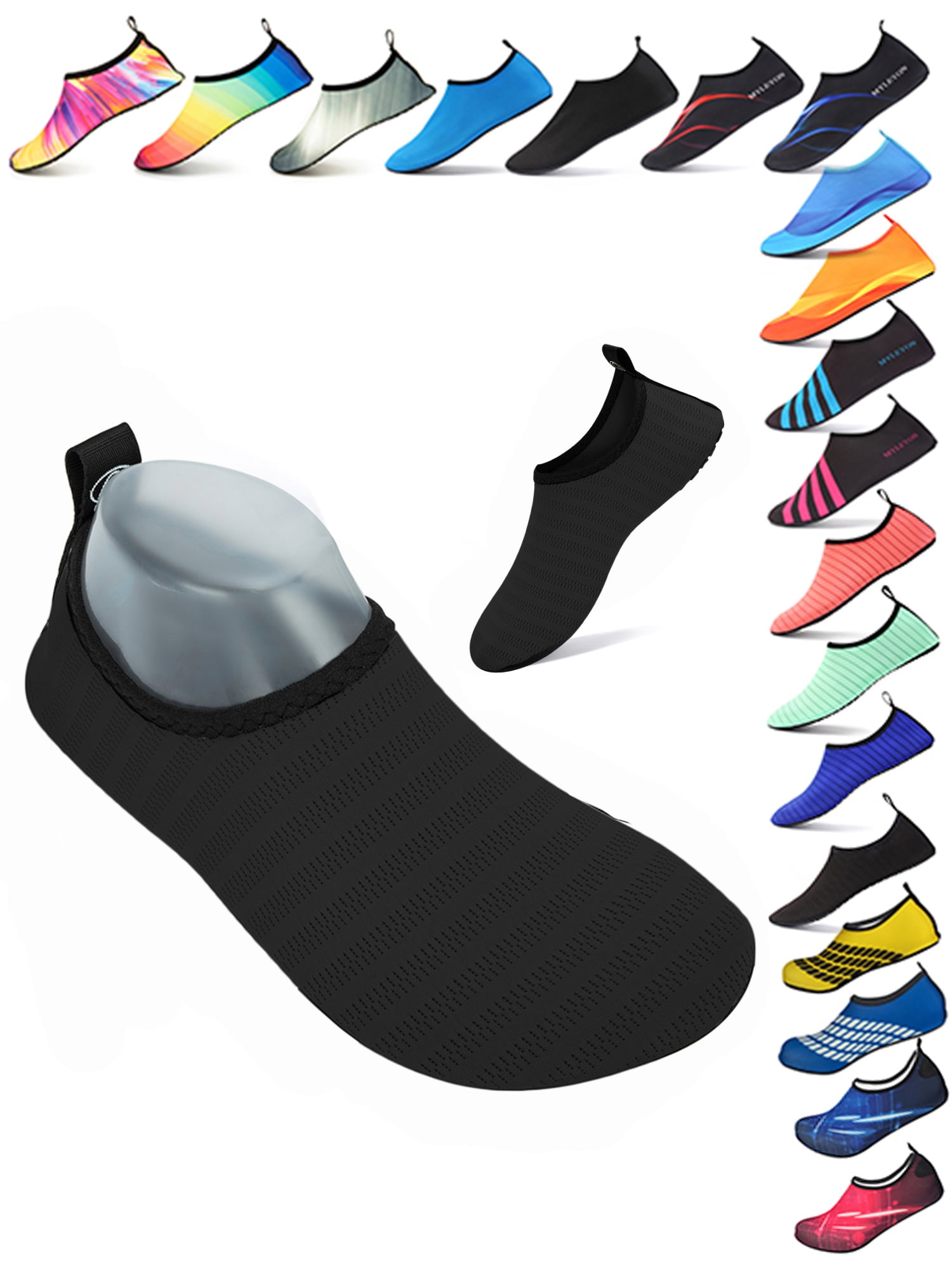 SAYFUT Water Shoes Beach Shoes for Men Women Barefoot Quick-Dry Aqua ...