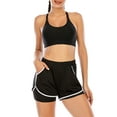 thumbnail image 1 of SAYFUT Women 2-in-1 Sports Shorts Workout Running Shorts Yoga Gym Athletic with Pockets Black/Purple/Blue/Gray, 1 of 7