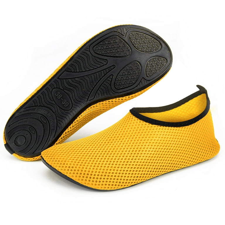 SAYFUT Women Men Mesh Water Shoes Aqua Socks for Beach Swim Quick