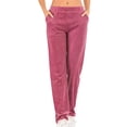 thumbnail image 1 of SAYFUT Women Velvet Velour Joggers - Solid Basic Premium Soft Stretch Warm Winter Sweatpants Velour Track Pants, 1 of 6