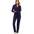 thumbnail image 1 of SAYFUT Women's 2 Piece Solid Velour Tracksuit Long Sleeve Hoodies Sweatshirt Sweatpants Sweatsuit Set Hoodie Coat and Pants Sport Suits Tracksuits Sets Jogging Suit, 1 of 8
